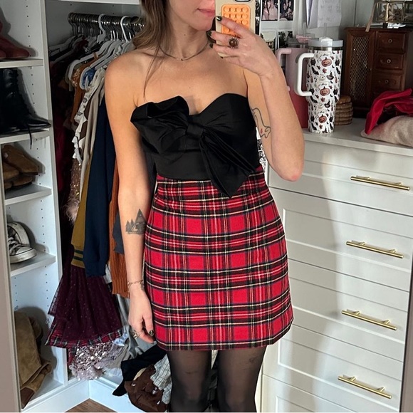 NEW j.crew factory Tartan A-line skirt - Picture 3 of 15